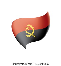 Angola flag, vector illustration
