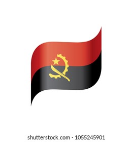 Angola flag, vector illustration