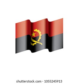 Angola flag, vector illustration