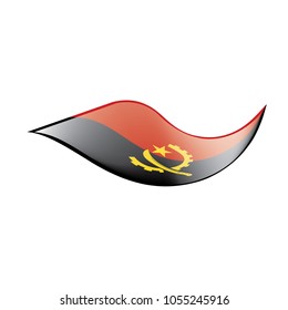 Angola flag, vector illustration