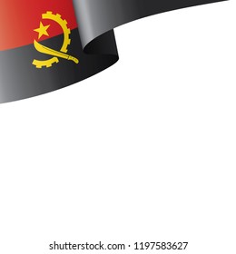 Angola flag, vector illustration on a white background