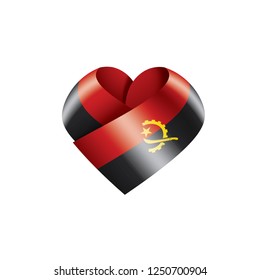 Angola flag, vector illustration on a white background