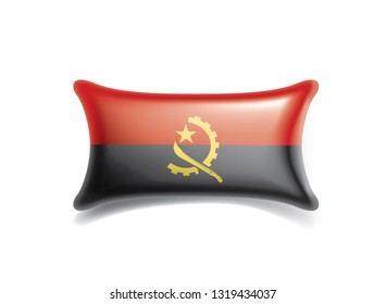 Angola flag, vector illustration on a white background