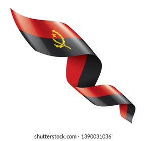 Angola flag, vector illustration on a white background