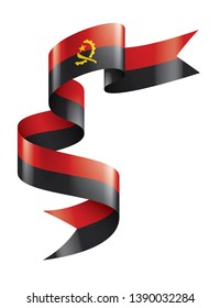 Angola flag, vector illustration on a white background