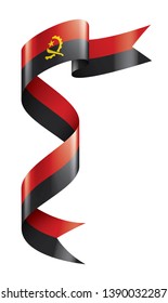 Angola flag, vector illustration on a white background