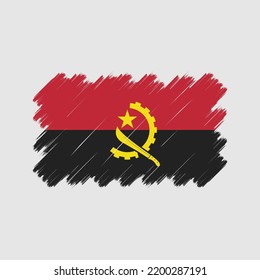 Angola Flag Vector. National Flag