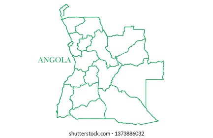 Angola green line map