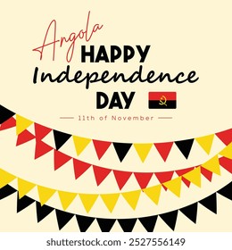 Angola Independence Day 2024 Celebration Banner.