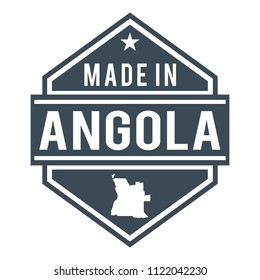 Angola Made in Product Quality Original Stamp Design Vector Art