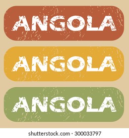 Angola on colored background