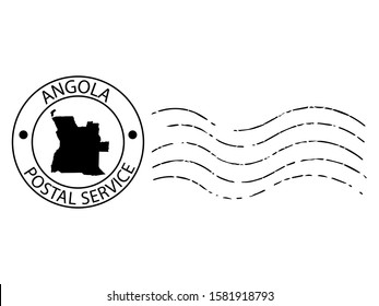 Angola postal stamp Vector illustration Eps 10