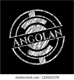 Angolan with chalkboard texture