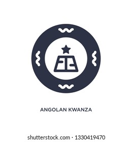angolan kwanza icon. Simple element illustration from africa concept. angolan kwanza editable symbol design on white background. Can be use for web and mobile.