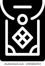 Angpao Glyph Icon - Single Icon, Vector