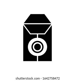 Angpao with glyph icon vector 