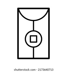 Icono de angpao en la ilustración de diseño de vector de moda 