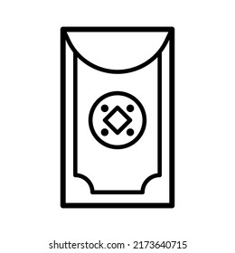 Angpao icon in trendy vector design illustration 
