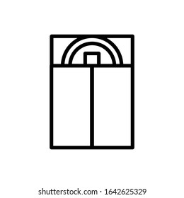 Angpao with outline icon vector