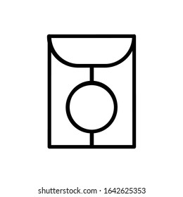 Angpao with outline icon vector