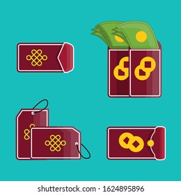 Angpao vector illustration that is often used to celebrate Chinese holidays