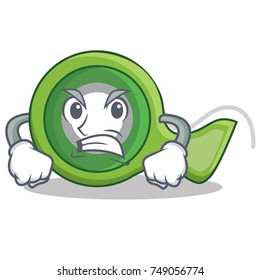Angry adhesive tape character cartoon vector illustration 