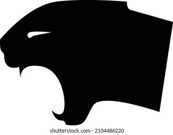 Angry aggressive leopard roaring head portrait vector illustrations