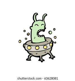 angry alien cartoon
