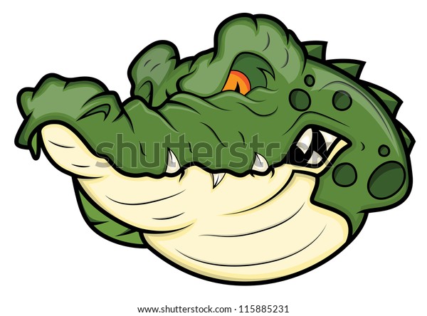 Angry Alligator Vector Mascot Stock Vector (Royalty Free) 115885231