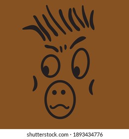 Angry Ape clipart cartoon character vector primate (Hominoidea)
