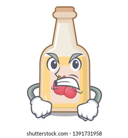 Angry apple cider in the character shape