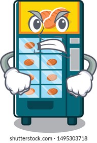 Angry bakery vending machine in a mascot