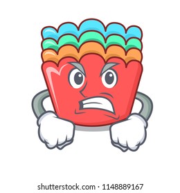 Angry baking molds mascot cartoon