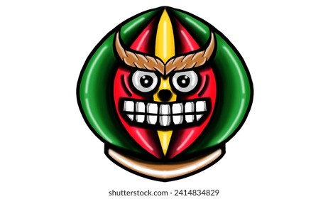 Angry Ball for ilustration for logo or design 
