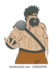 angry barbarian draw