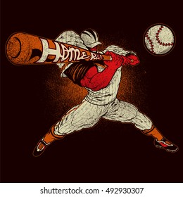 Angry baseball player