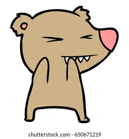 Angry Bear Cartoon Stock Vector (Royalty Free) 652115137 | Shutterstock