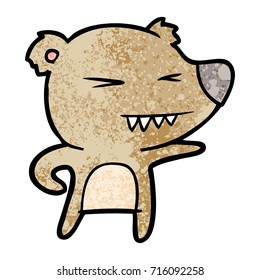 angry bear cartoon