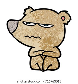 angry bear cartoon