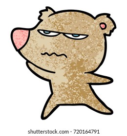 angry bear cartoon