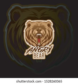 Angry Bear E Sport logo design