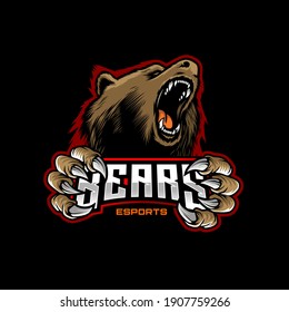 Angry bear illustration Premium Vector
