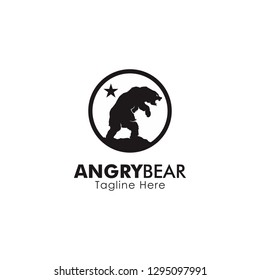 Angry Bear Logo Design Inspiration Stock Vector (Royalty Free ...