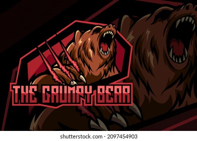 Angry Bear Logo for Esport