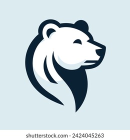 Angry Bear Logo Vector Illustration