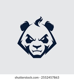 Angry Bear Logo com projeto de modelo de vetor