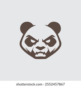 Angry Bear Logo with vector template design