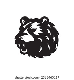 Angry Bear mascot logo. Illustrative bear head logo for sale. Vector Bear design.