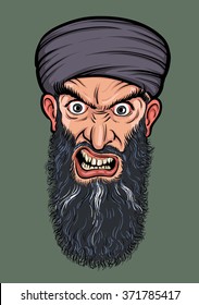 angry bearded man in turban