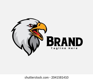 Angry Bird Eagle Falcon Hawk Face Stock Vector (Royalty Free ...